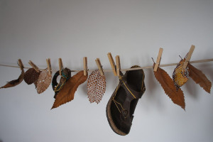 Washing Line collection November 2018 - leaves,chalk pens,sandal and embroidery threads
